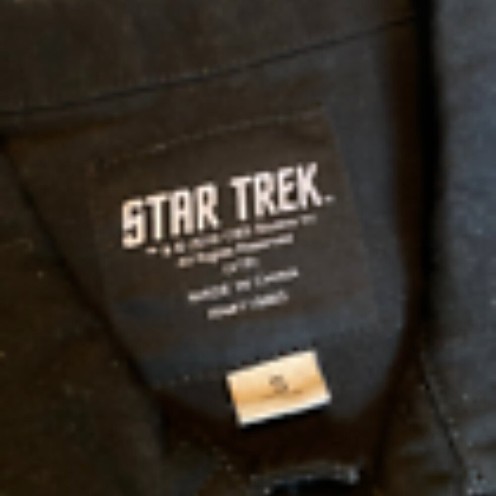 NWOT Star Trek Klingon Empire black denim jacket Size S - Picture 6 of 7